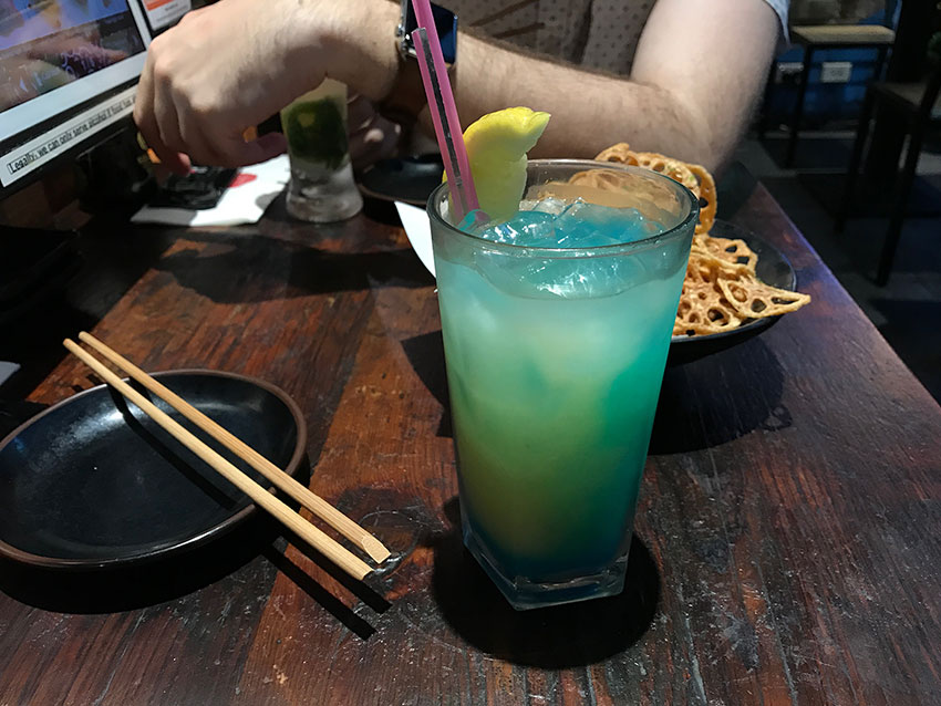 My China Blue cocktail