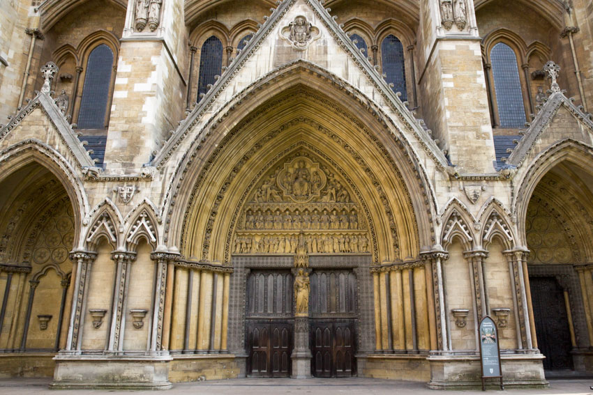 Side doors of Westminster Abbey