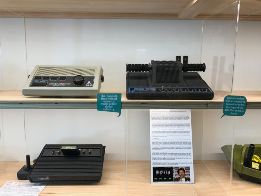Some of the earliest gaming consoles on display