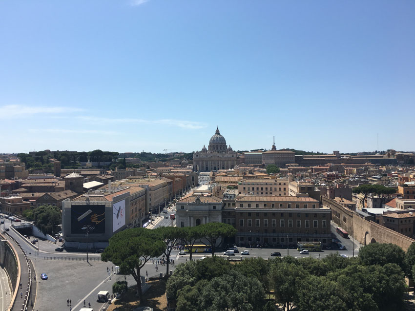 The Vatican as seen from Castel Sant’Angelo