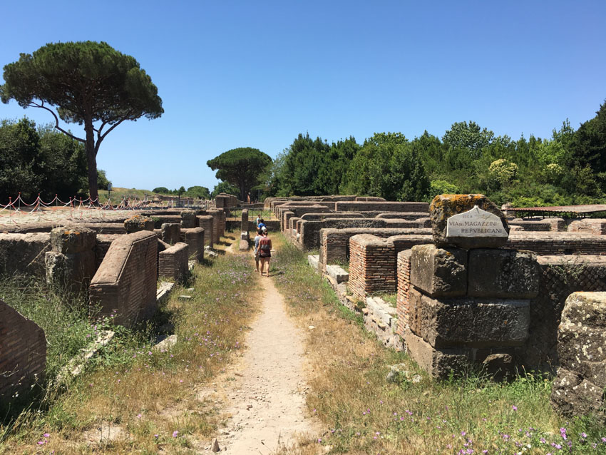 Ostia Antica near the start of the ruins
