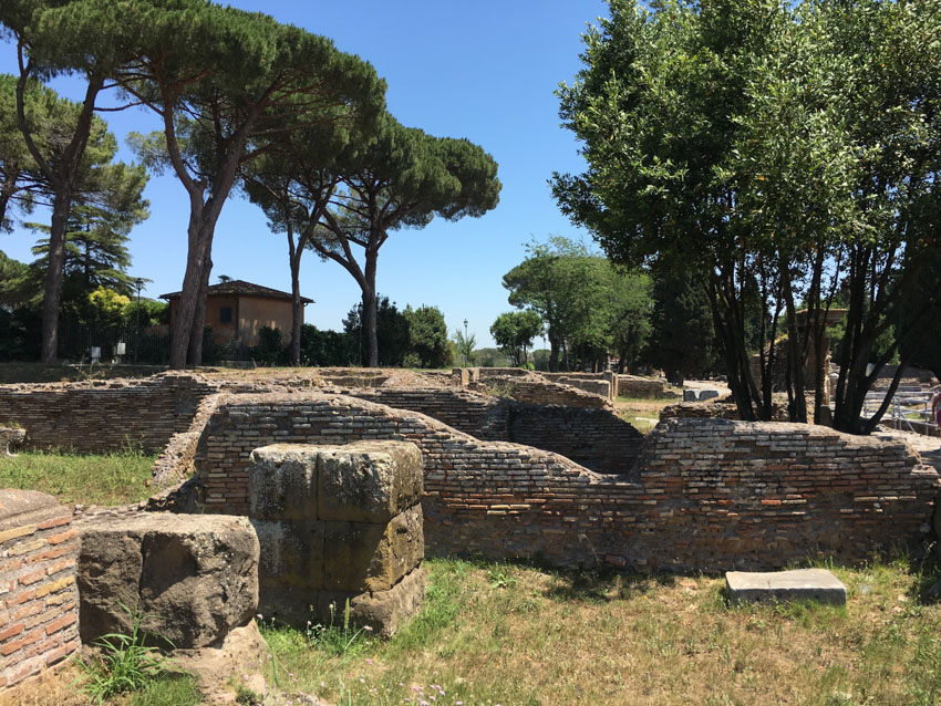 Some run-down walls in Ostia Antica