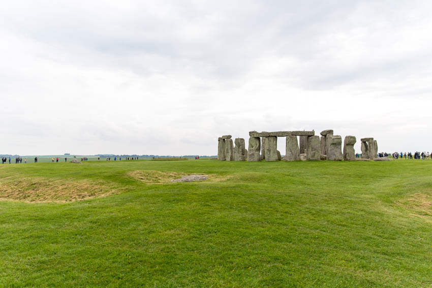 An artistic shot of Stonehenge, off centre