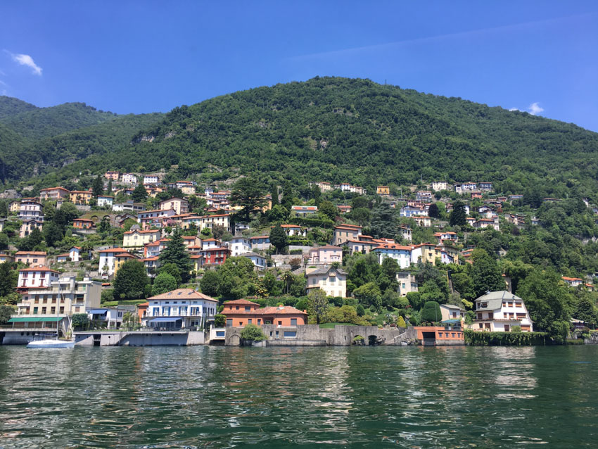 A view of some of the properties down Lake Como