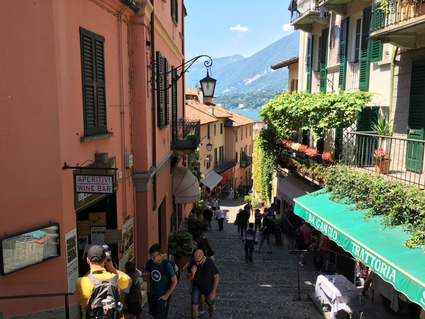 The streets of Bellagio