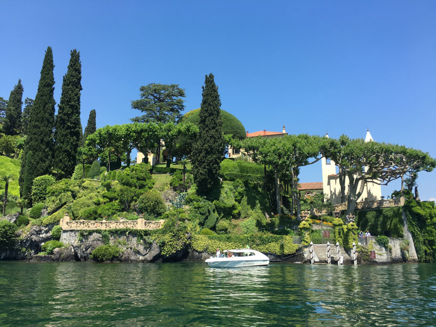 Villa del Balbianello as seen from the water