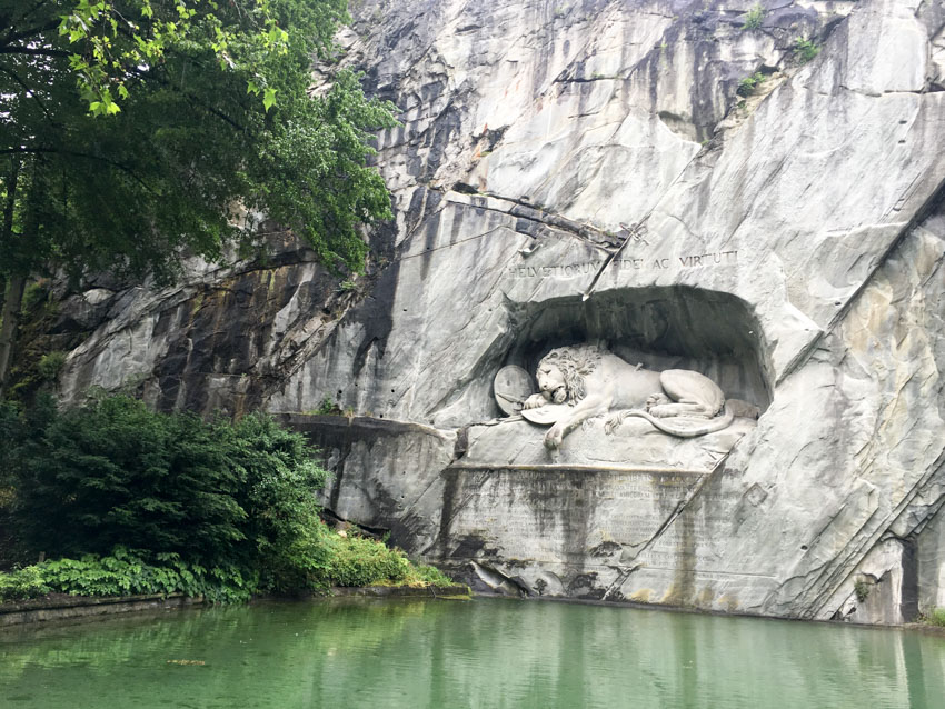 The stone Lion of Lucerne