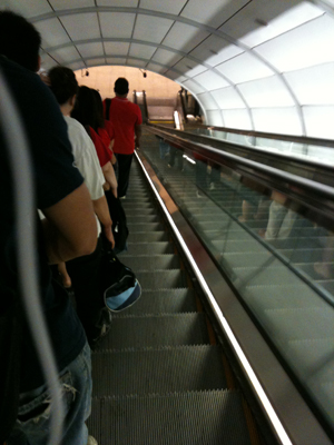 long escalator