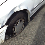 Ass maimed our car