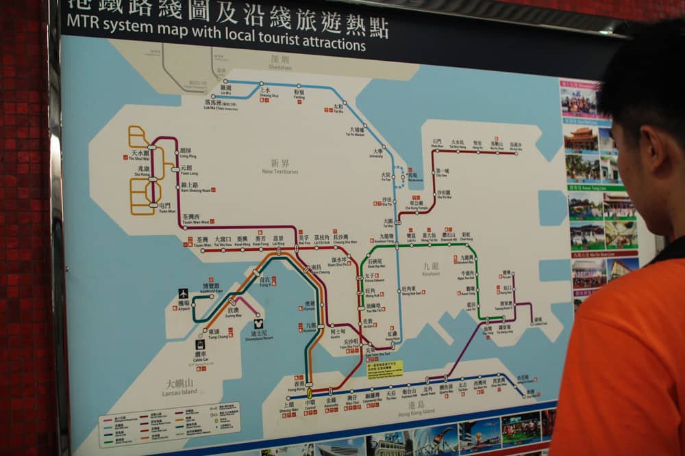 Train network map