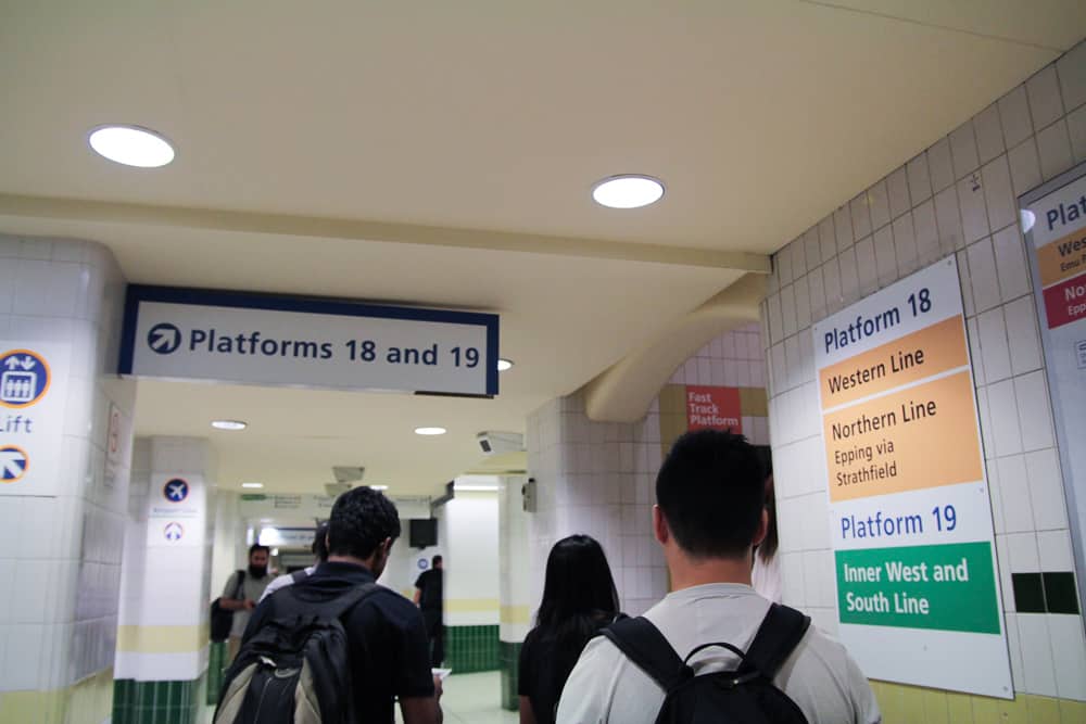 Going to the platform
