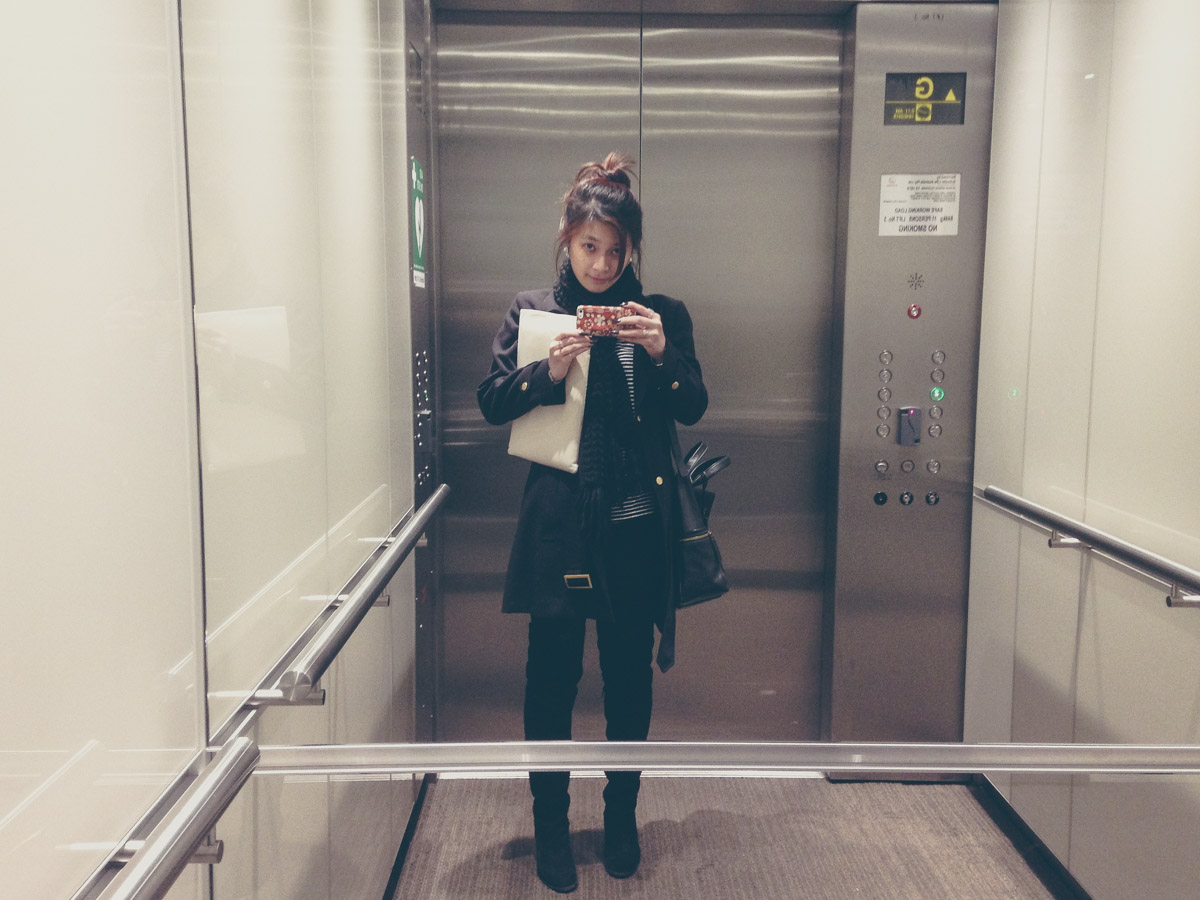 Typical elevator selfie on my way to work