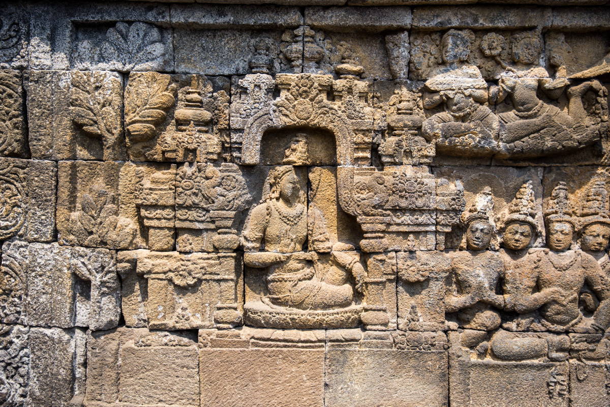 Some of the stone carvings