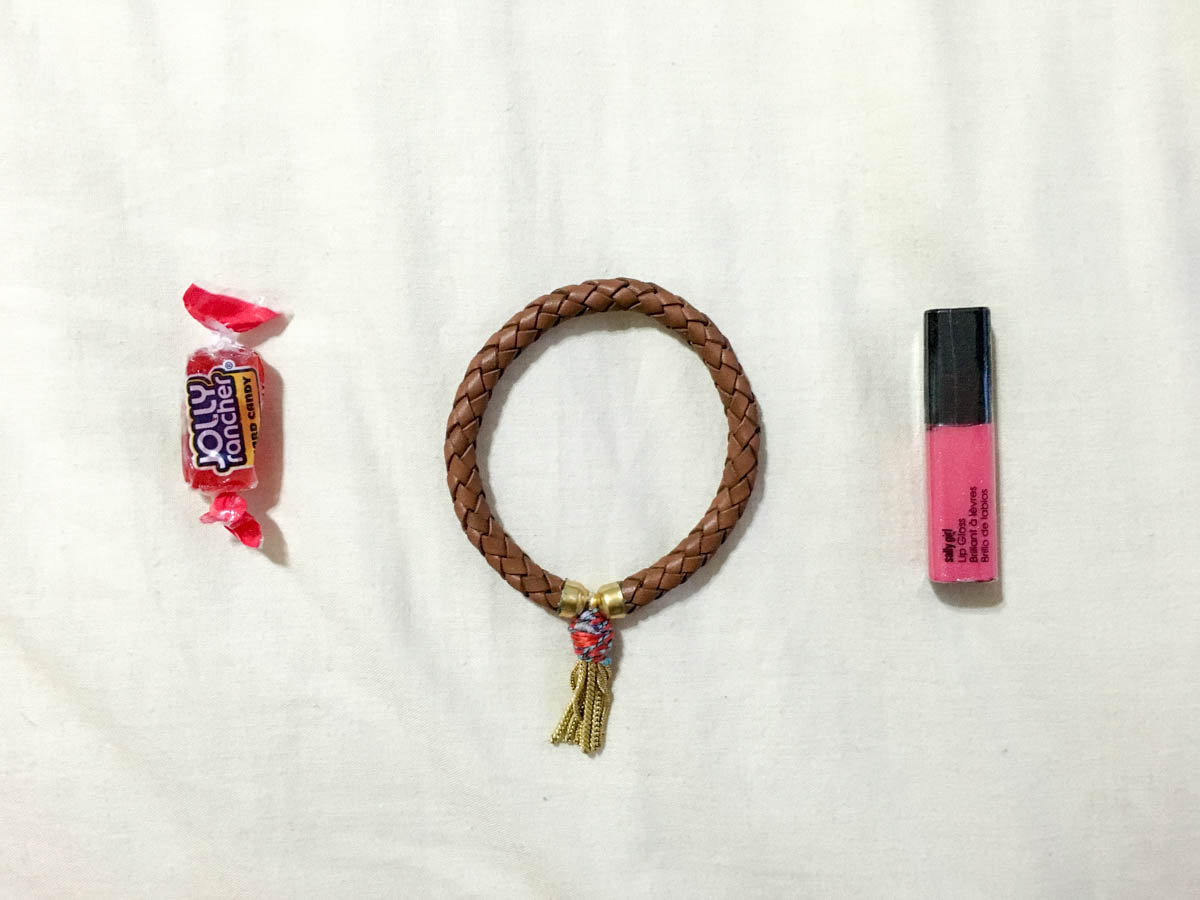 Jolly Rancher, bracelet and lip gloss
