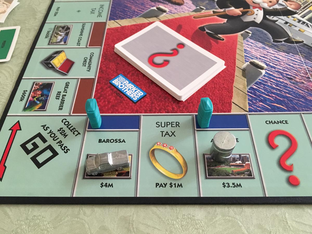 The most expensive properties on the Australian Here & Now version of Monopoly