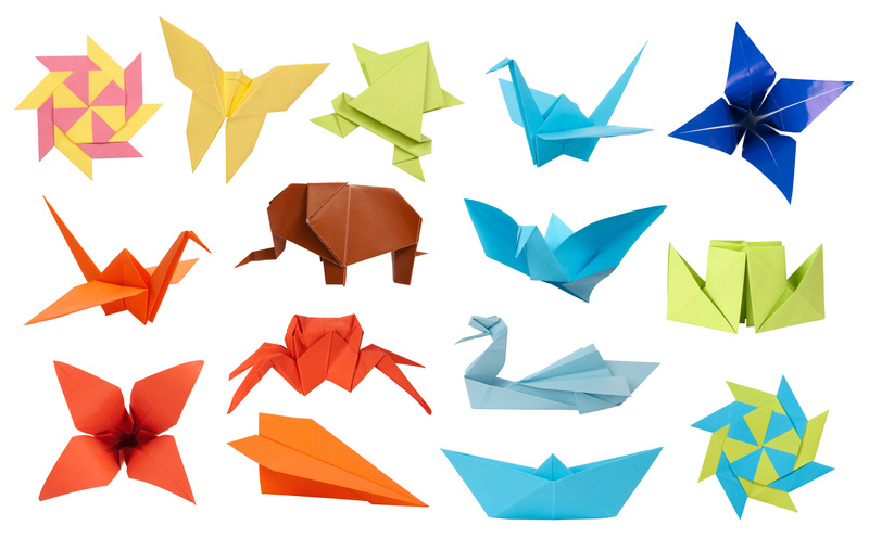 Some examples of origami creations.