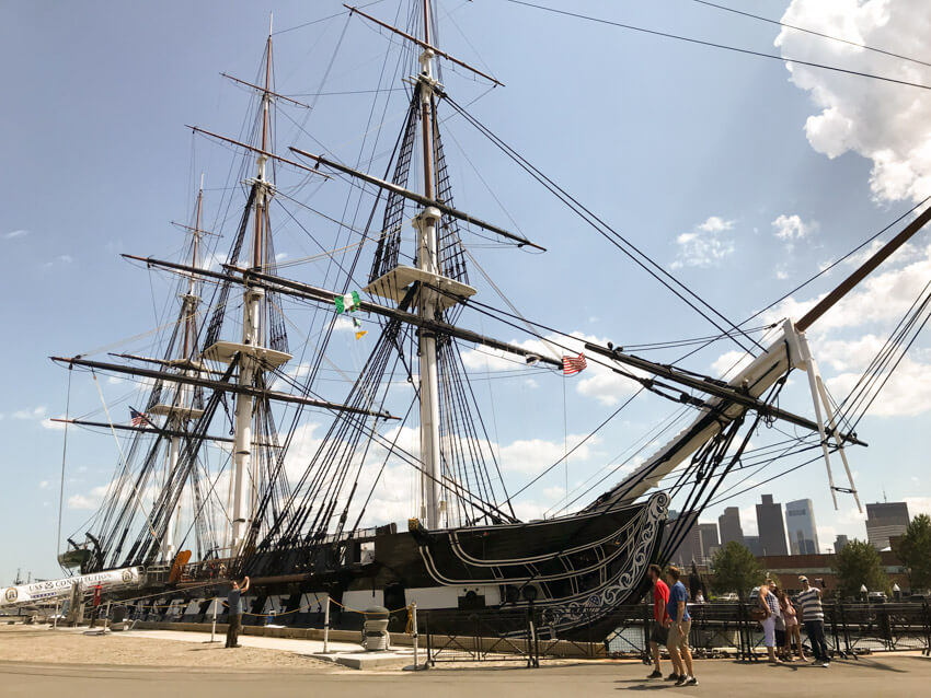 The same large ship from an earlier picture, seen from a different angle