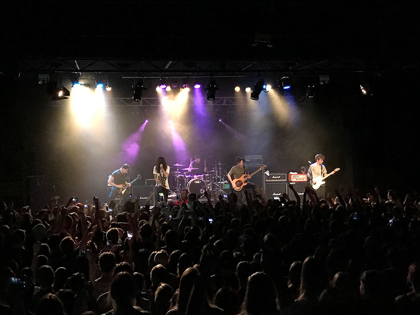 Mayday Parade on stage at the Metro Theatre