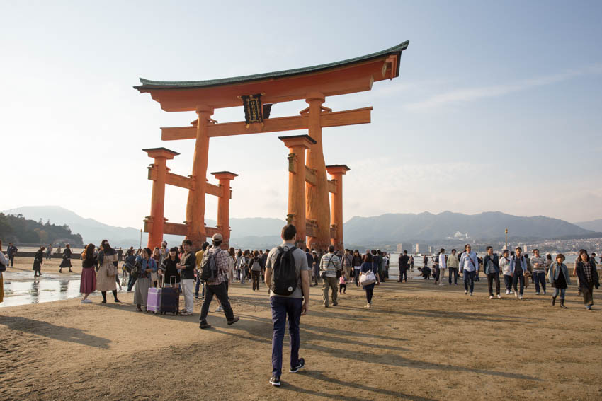 A landscape view of the shrine