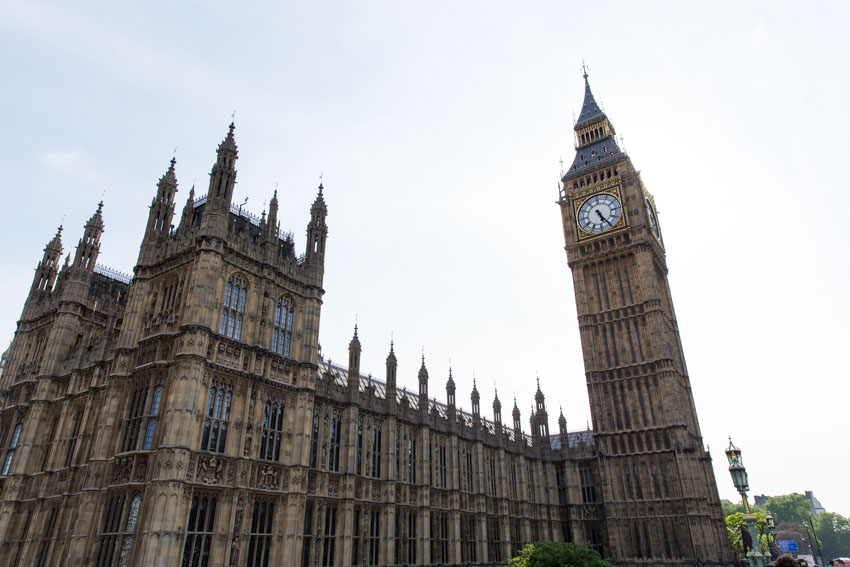 Big Ben, a photo taken from the bridge nearby