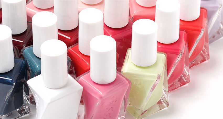 Bottles of nail polish