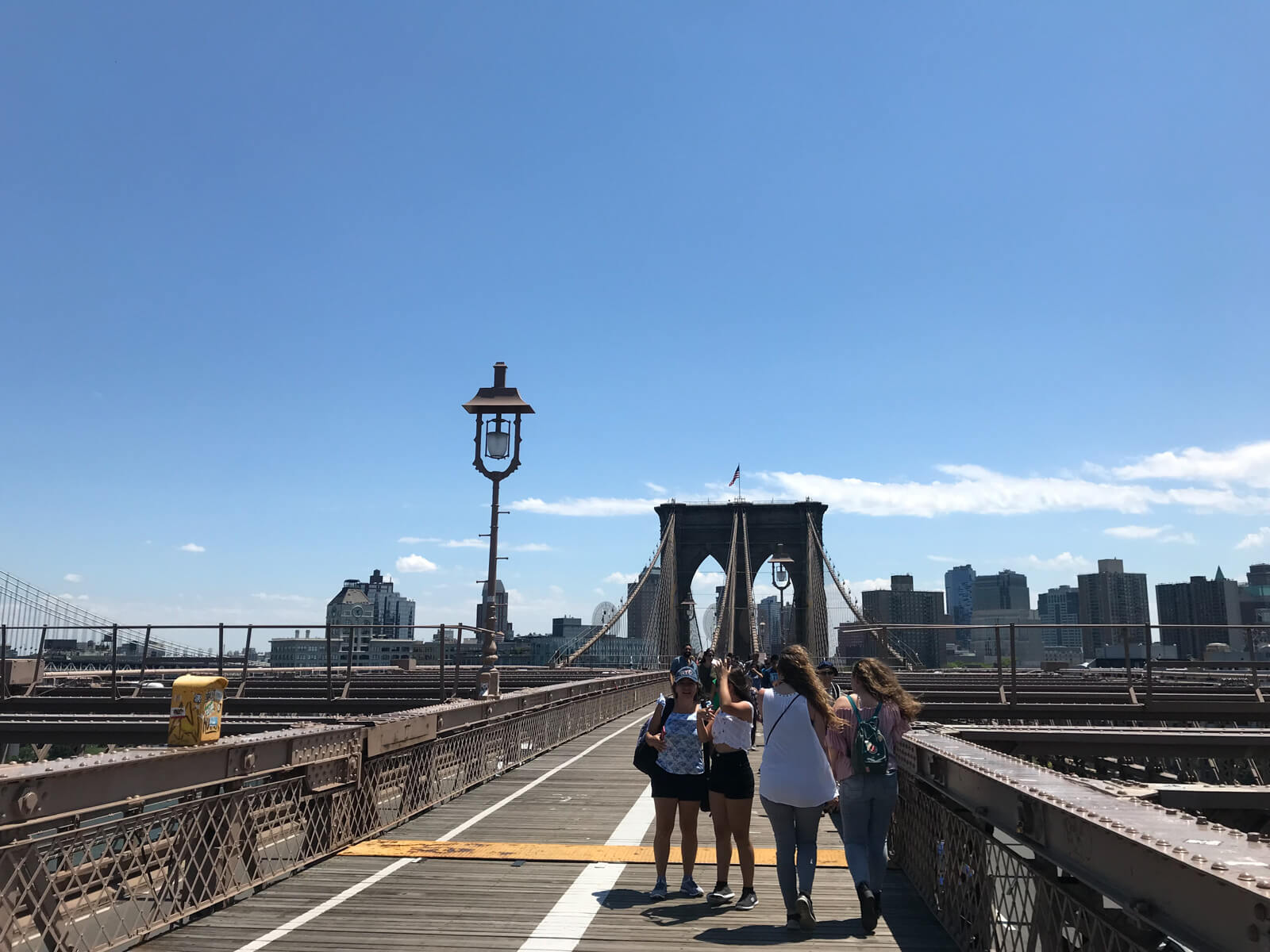 A view of the bridge, similar to the previous photo, taken slightly from the side