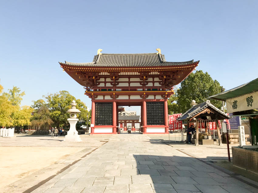 One of the shrines in Osaka