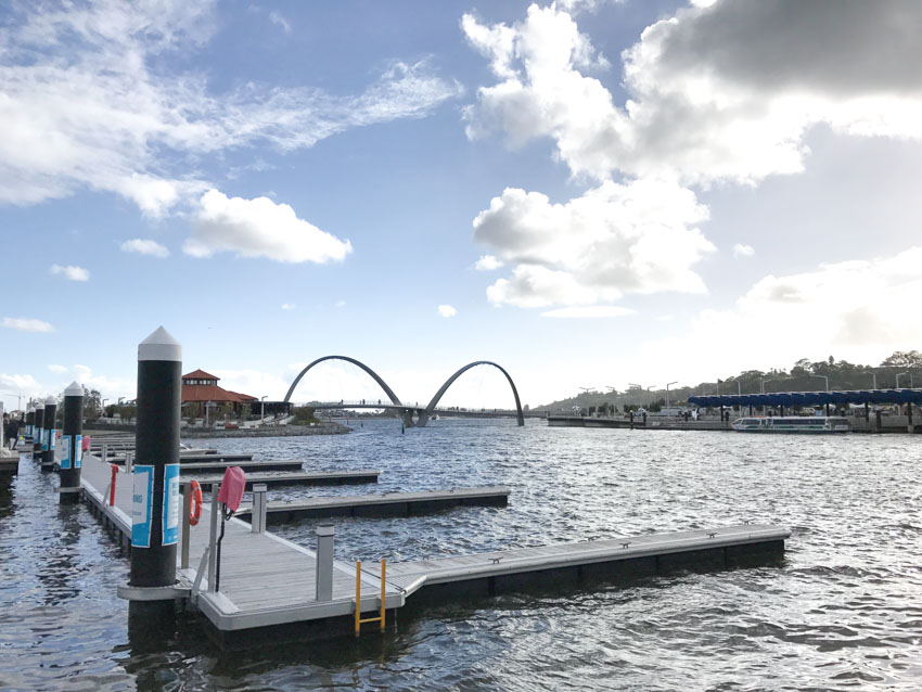 A view of Elizabeth Quay