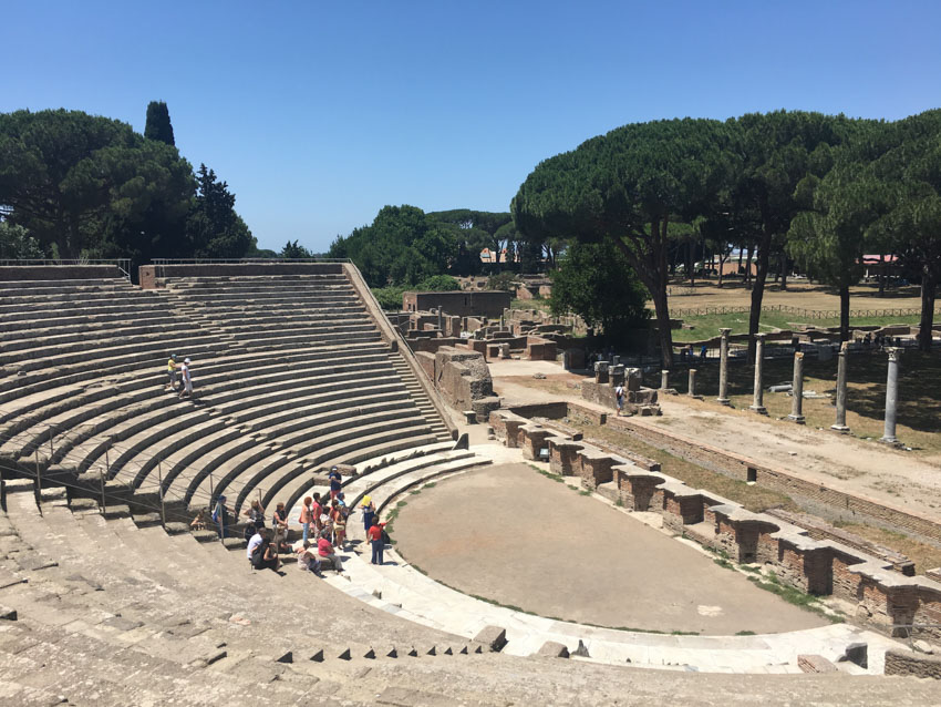 An old ampitheatre in Ostia Antica