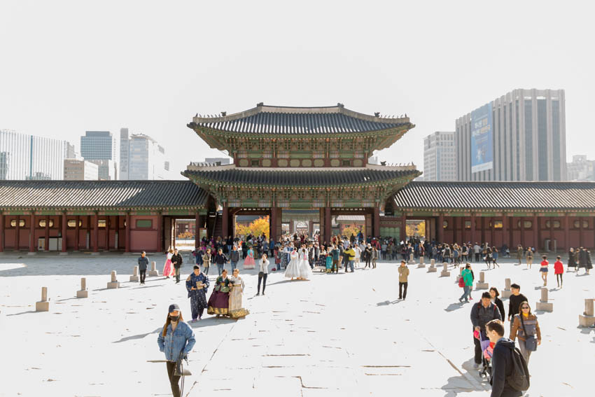 The exit of Gyeongbok