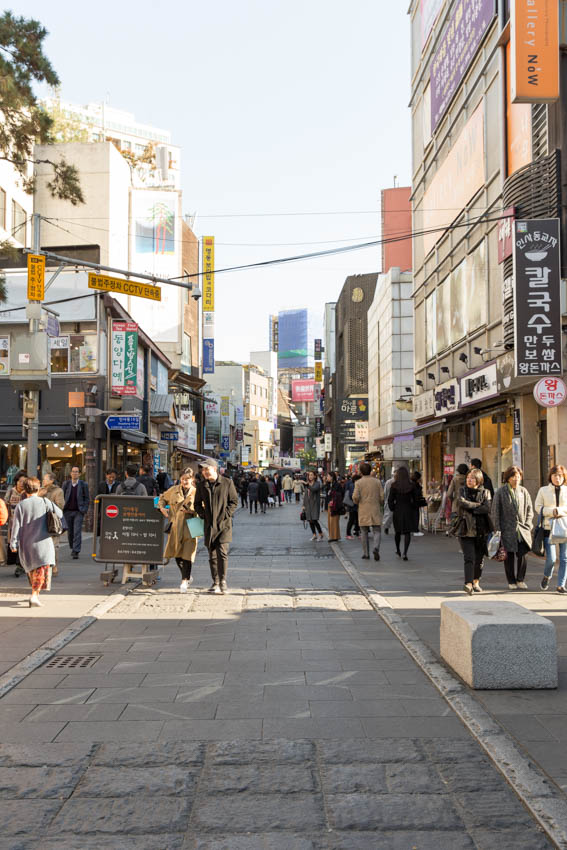 Another view further down in Insadong