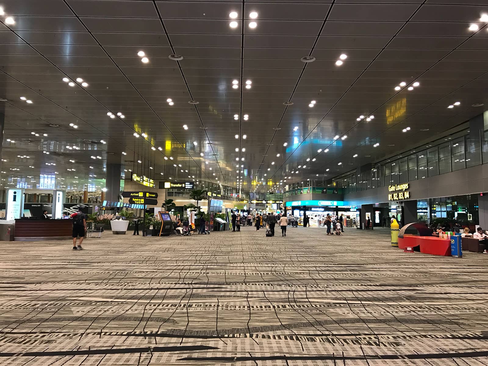 The view from inside an airport