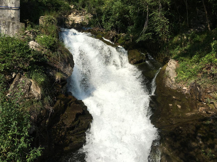 A view of the Fiumelatte from closer to the source