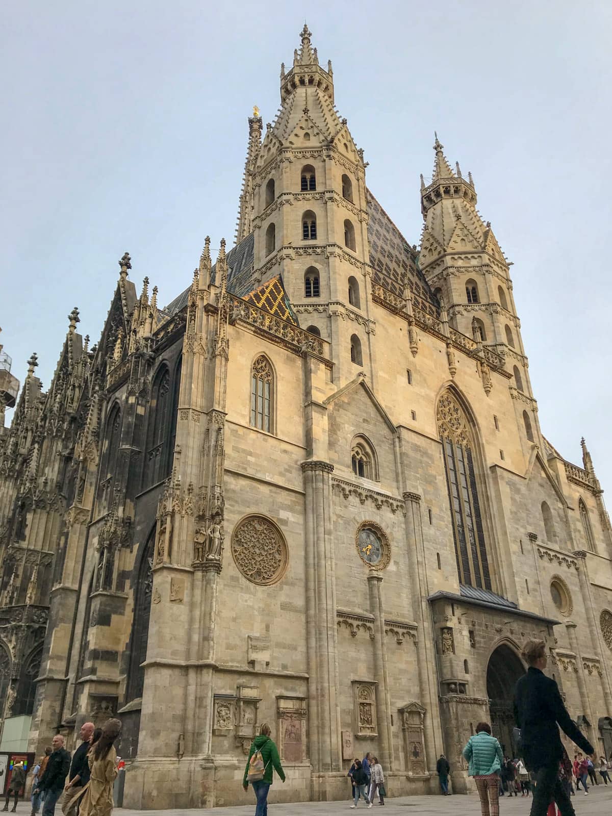 A building in Stephansplatz, Vienna, seen from a low angle.