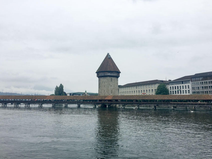 Wooden bridge in Lucerne