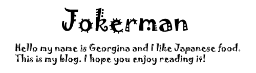 jokerman font