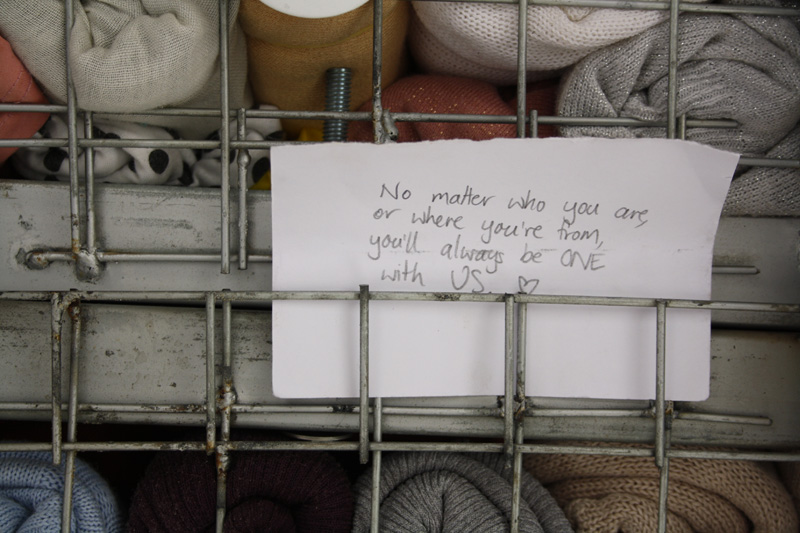 A positive note to a refugee A positive note to a refugee