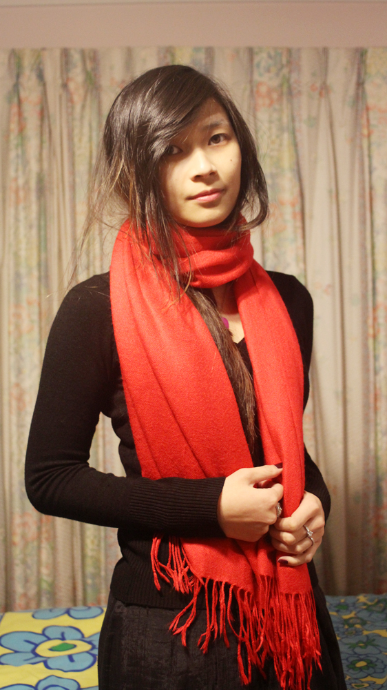 Red scarf