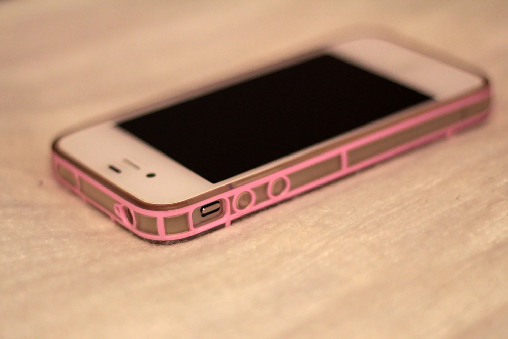 Pink phone case