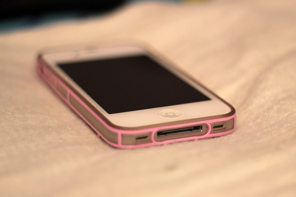 Pink phone case