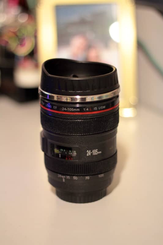 Camera lens mug