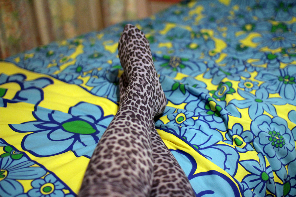 Leopard tights