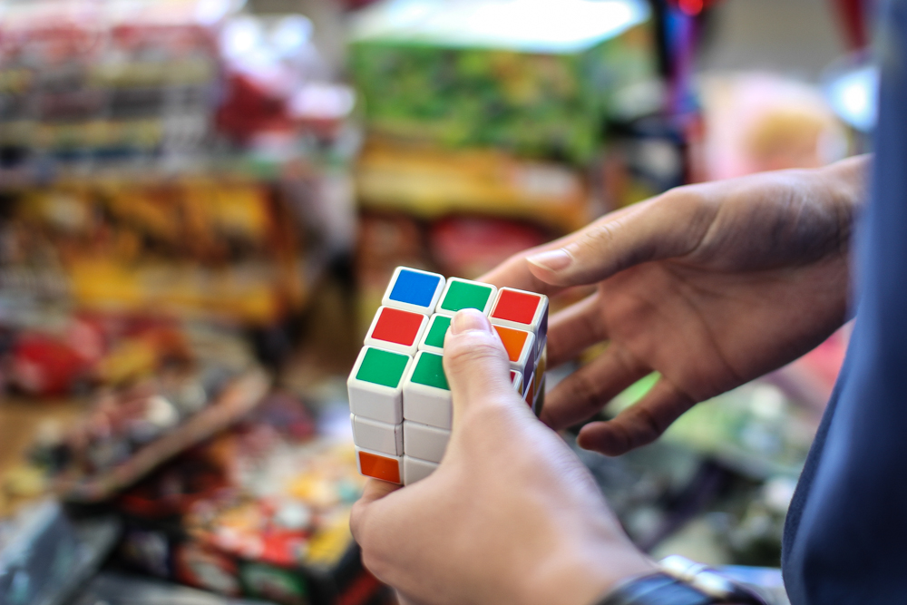 Brandon and a Rubik’s cube