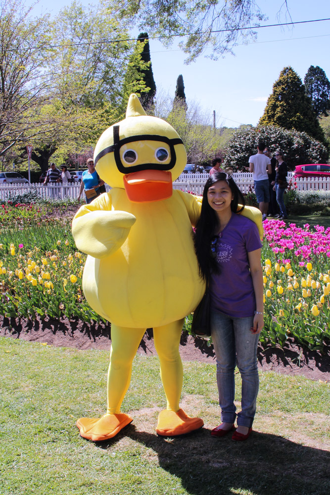 A musical called Honk, if I remember correctly. This is me with the duck!