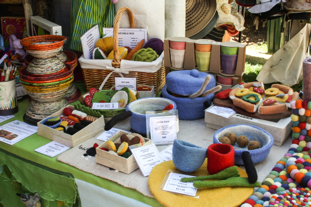All these kitchen sets were handmade from felt!