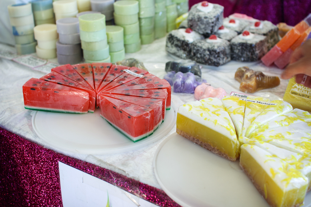 Scented soaps. Again, the watermelon...