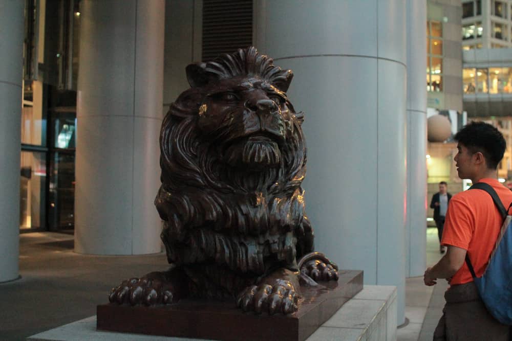 HSBC stone lion