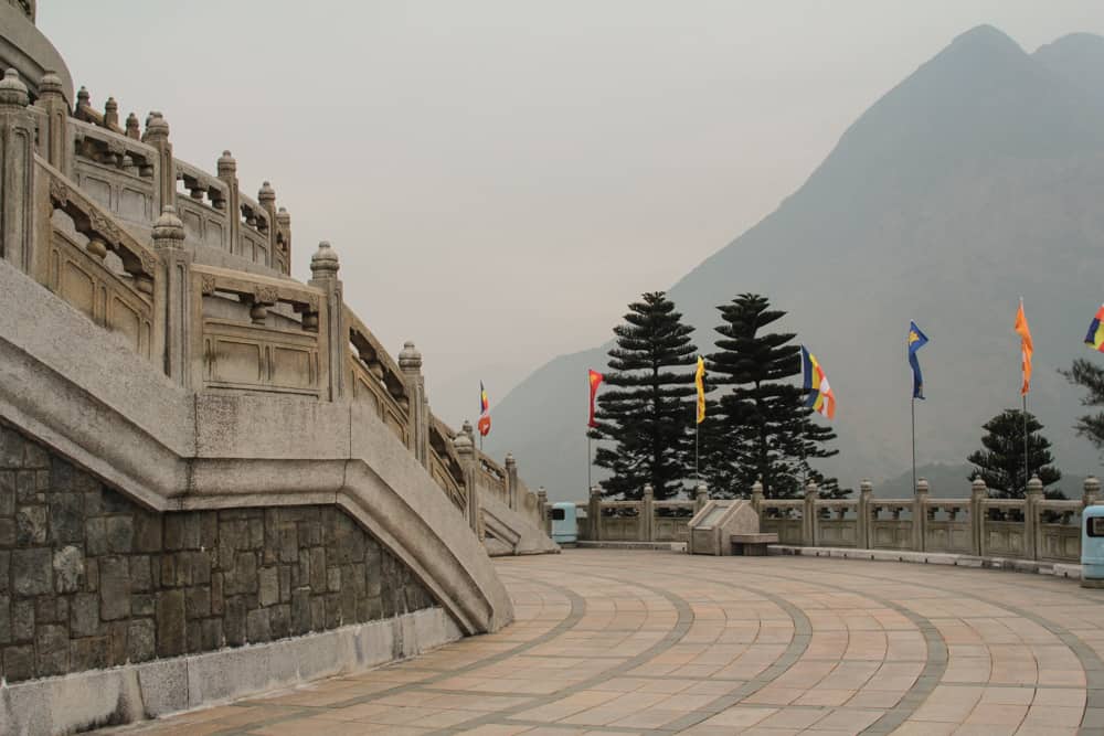 Pathway around the bottom of the Buddha