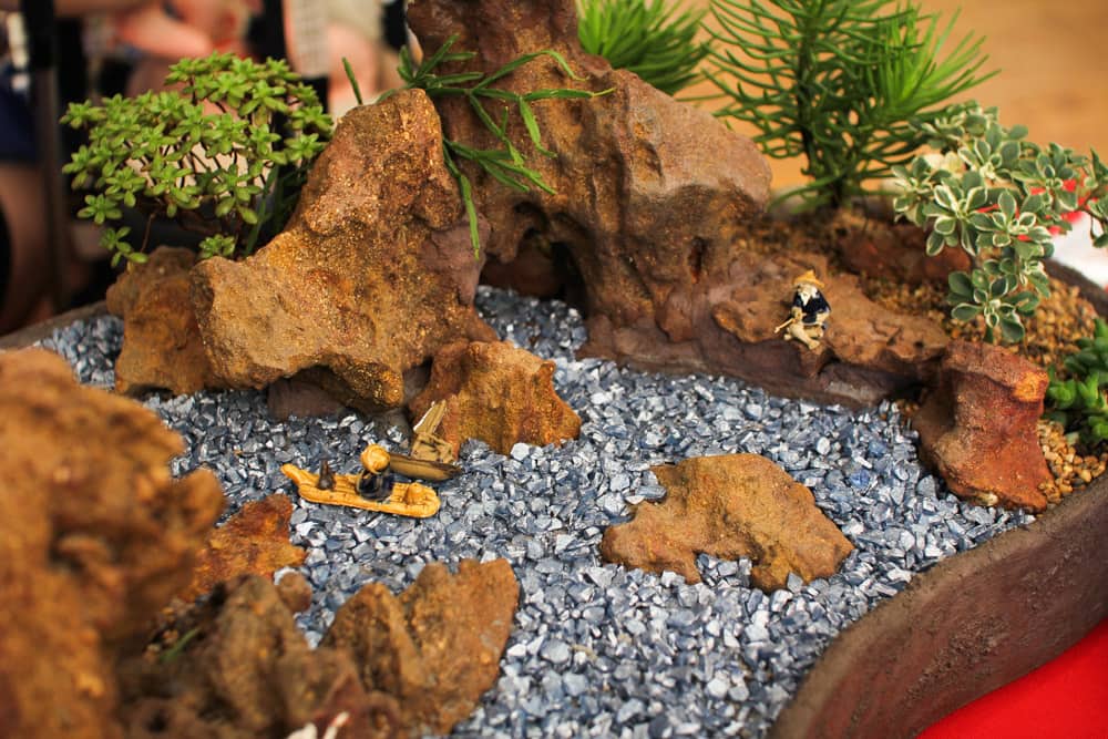 Miniature rock garden