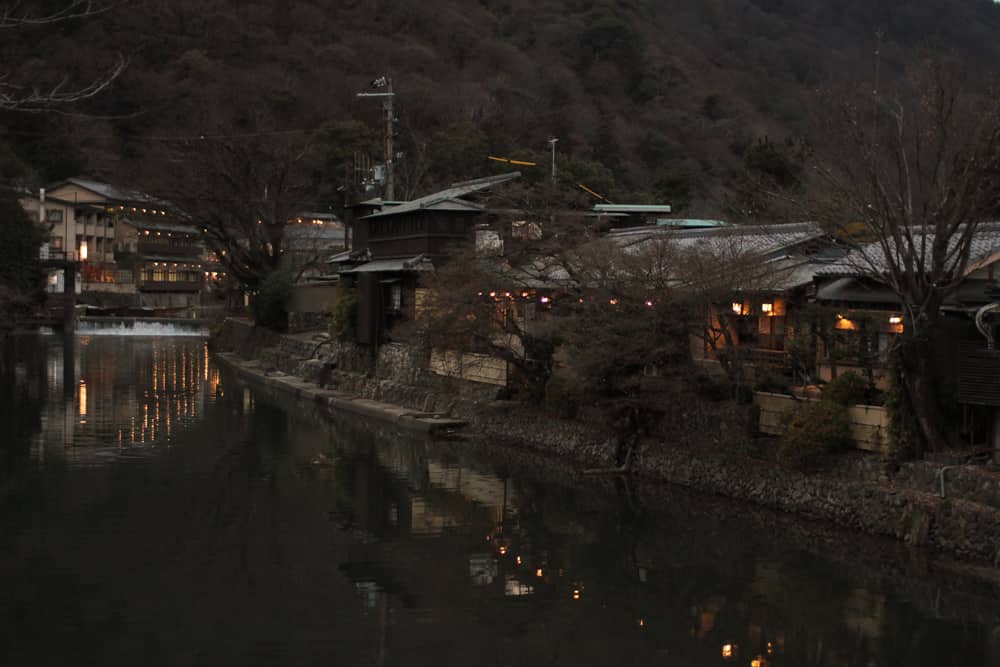 Some buildings by the water